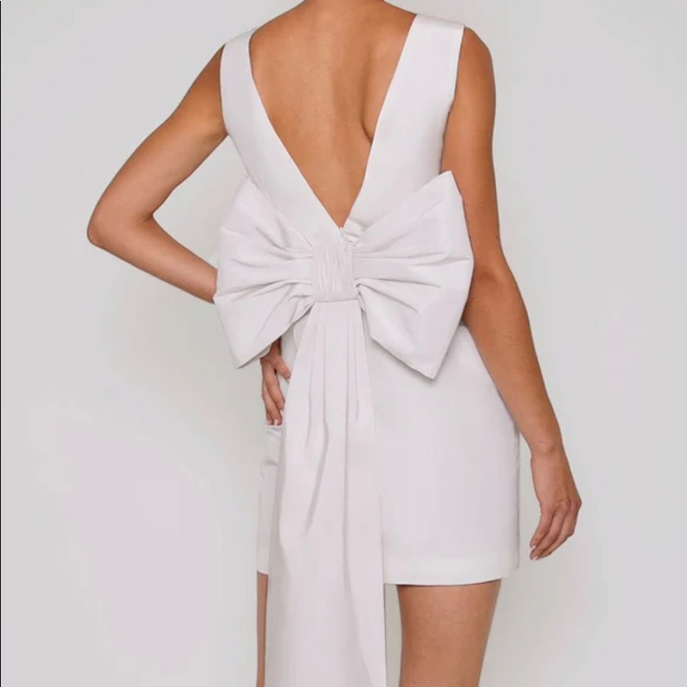 ALEXIA MARIA - ELLA SILK FAILLE MINI DRESS